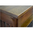 Crafters and Weavers Arts and Crafts 1 Drawer Wood Console Table in Cherry