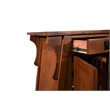 Crafters and Weavers Arts and Crafts Wood Console Cabinet in Cherry