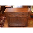 Crafters and Weavers Arts and Crafts Wood Cabinet in Dark Walnut