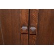 Crafters and Weavers Arts and Crafts Wood Cabinet in Dark Walnut