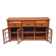 Crafters and Weavers Arts and Crafts Wood Sideboard in Cherry