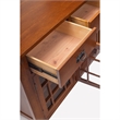 Crafters and Weavers Arts and Crafts Wood Sideboard in Cherry