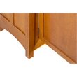 Crafters and Weavers Arts and Crafts 3-Drawer Solid Wood Sideboard in Walnut