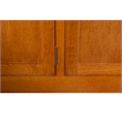 Crafters and Weavers Arts and Crafts 3-Drawer Solid Wood Sideboard in Walnut