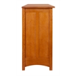 Crafters and Weavers Arts and Crafts 3-Drawer Solid Wood Sideboard in Walnut