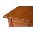 Crafters and Weavers Arts and Crafts 3-Drawer Solid Wood Sideboard in Walnut
