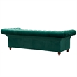 Crafters and Weavers Craftsman Mission Fabric Sloped Arm Sofa in Yellow
