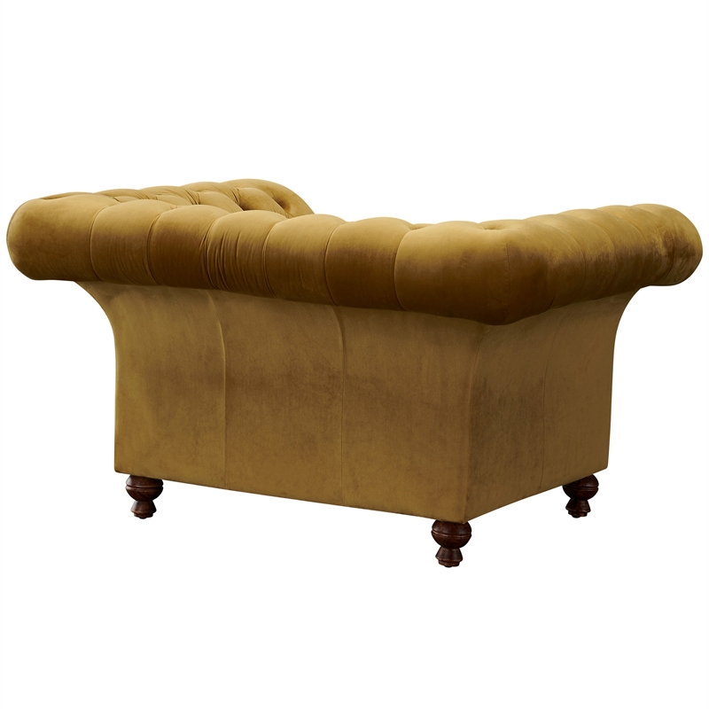 Crafters and Weavers Craftsman Mission Fabric Arm Chair in Green