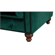 Crafters and Weavers Craftsman Mission Fabric Arm Chair in Green