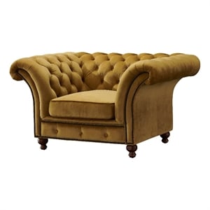 Crafters and Weavers Craftsman Mission Fabric Arm Chair in Green