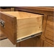 Crafters and Weavers Arts and Crafts 6-Drawer Solid Wood China Cabinet in Cherry