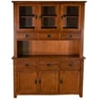 Crafters and Weavers Arts and Crafts 6-Drawer Solid Wood China Cabinet in Cherry