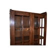 Crafters and Weavers Arts and Crafts Solid Wood China Cabinet in Dark Walnut