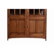 Crafters and Weavers Arts and Crafts Solid Wood Display China Cabinet in Walnut