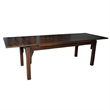 Crafters and Weavers Arts and Crafts Solid Wood Stow Leaf Dining Table in Walnut