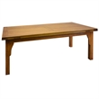 Crafters and Weavers Arts and Crafts Solid Wood Stow Leaf Dining Table in Walnut