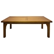 Crafters and Weavers Arts and Crafts Solid Wood Stow Leaf Dining Table in Walnut