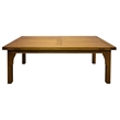 Crafters and Weavers Arts and Crafts Solid Wood Stow Leaf Dining Table in Cherry