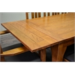 Crafters and Weavers Arts and Crafts Solid Wood Stow Leaf Dining Table in Cherry
