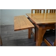Crafters and Weavers Arts and Crafts Solid Wood Stow Leaf Dining Table in Cherry