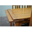 Crafters and Weavers Arts and Crafts Solid Wood Stow Leaf Dining Table in Cherry