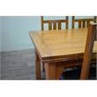 Crafters and Weavers Arts and Crafts Solid Wood Stow Leaf Dining Table in Cherry