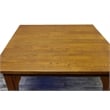 Crafters and Weavers Arts and Crafts Solid Wood Square Dining Table in Walnut