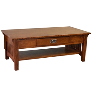 Crafters and Weavers Arts and Crafts Wood Coffee Table in Michael's Cherry