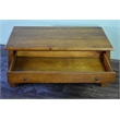 Crafters and Weavers Arts and Crafts 1 Drawer Wood Coffee Table in Cherry