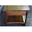 Crafters and Weavers Arts and Crafts 1 Drawer Wood Coffee Table in Cherry