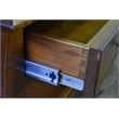 Crafters and Weavers Arts and Crafts 1 Drawer Wood Coffee Table in Cherry