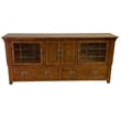 Crafters and Weavers Arts and Crafts Wood TV Stand for TVs up to 72