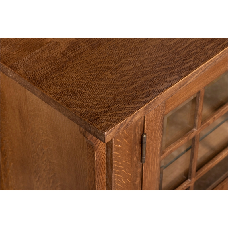 Crafters and Weavers Arts and Crafts Wood TV Stand for TVs up to 72