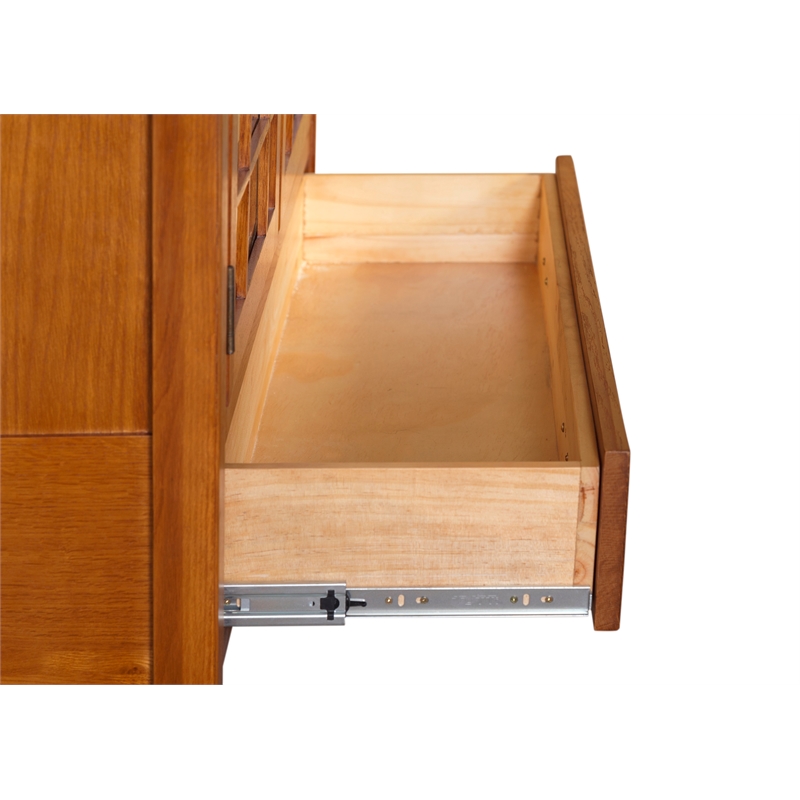 Crafters and Weavers Arts and Crafts Wood TV Stand for TVs up to 48