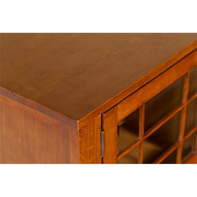 Crafters and Weavers Arts and Crafts Wood TV Stand for TVs up to 48