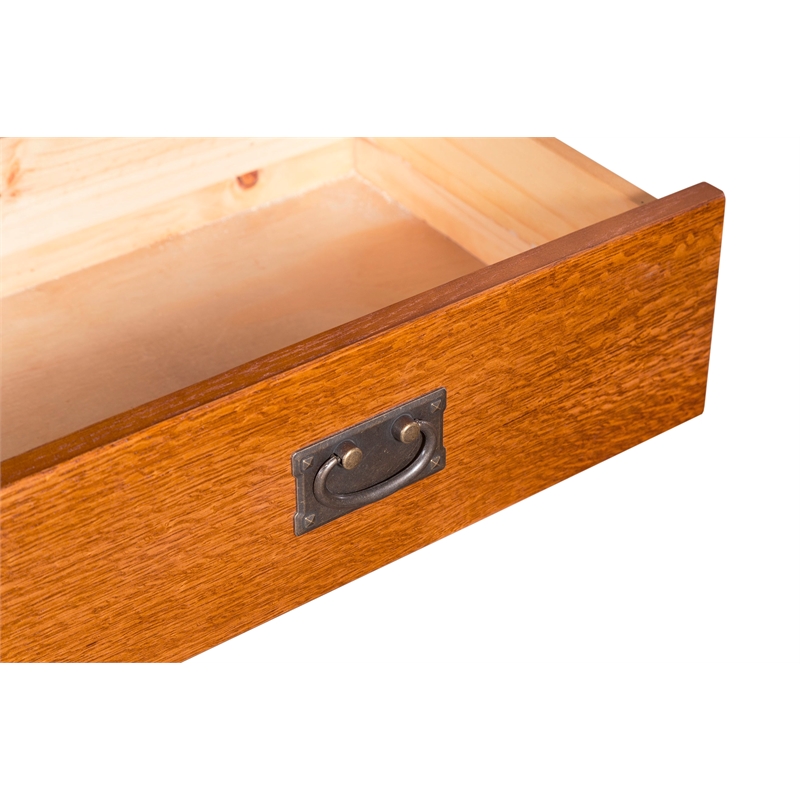 Crafters and Weavers Arts and Crafts Wood TV Stand for TVs up to 48