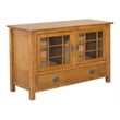 Crafters and Weavers Arts and Crafts Wood TV Stand for TVs up to 48