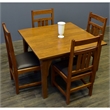 Crafters and Weavers Arts and Crafts 5-Piece Solid Wood Dining Set in Cherry