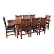 Crafters and Weavers Arts and Crafts Solid Wood Stow Leaf Table in Walnut