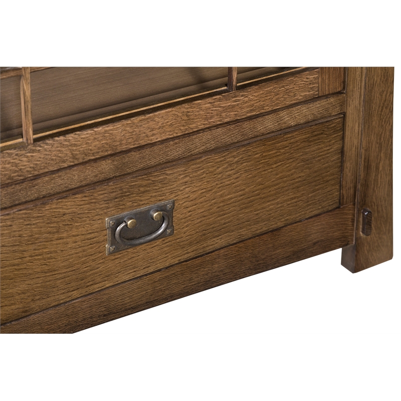 Crafters and Weavers Arts and Crafts Wood TV Stand for TVs up to 60