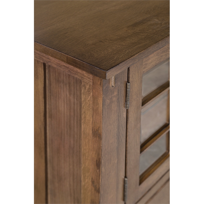 Crafters and Weavers Arts and Crafts Wood TV Stand for TVs up to 60