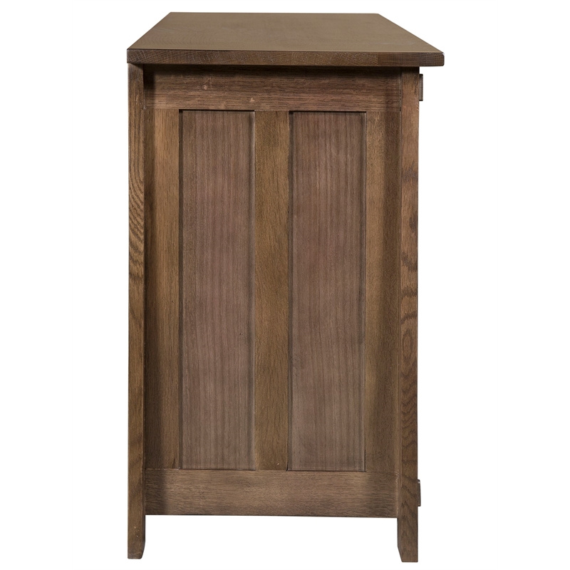 Crafters and Weavers Arts and Crafts Wood TV Stand for TVs up to 60