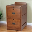 Crafters and Weavers Arts and Crafts 2-Drawer Wood File Cabinet in Cherry
