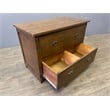 Crafters and Weavers Arts and Crafts 2-Drawer Wood Lateral File Cabinet in Oak