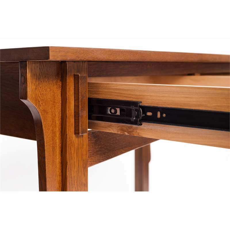 Crafters and Weavers Arts and Crafts Wood Library Table in Cherry