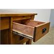 Crafters and Weavers Arts and Crafts 5-Drawer Wood Desk in Brown