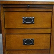 Crafters and Weavers Arts and Crafts 5-Drawer Wood Desk in Brown