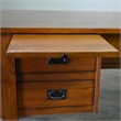 Crafters and Weavers Arts and Crafts 5-Drawer Wood Desk in Brown