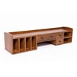 Crafters and Weavers Arts and Crafts Wood Library Table with Organizer in Cherry