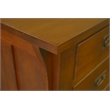 Crafters and Weavers Arts and Crafts Wood Library Desk w/ File Cabinet in Cherry
